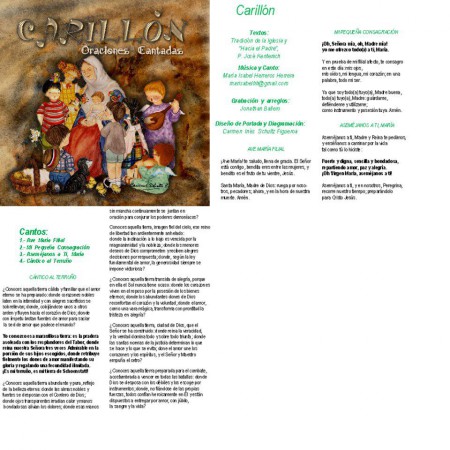 Carátula de mi CD "CARILLÓN, Oraciones Cantadas"